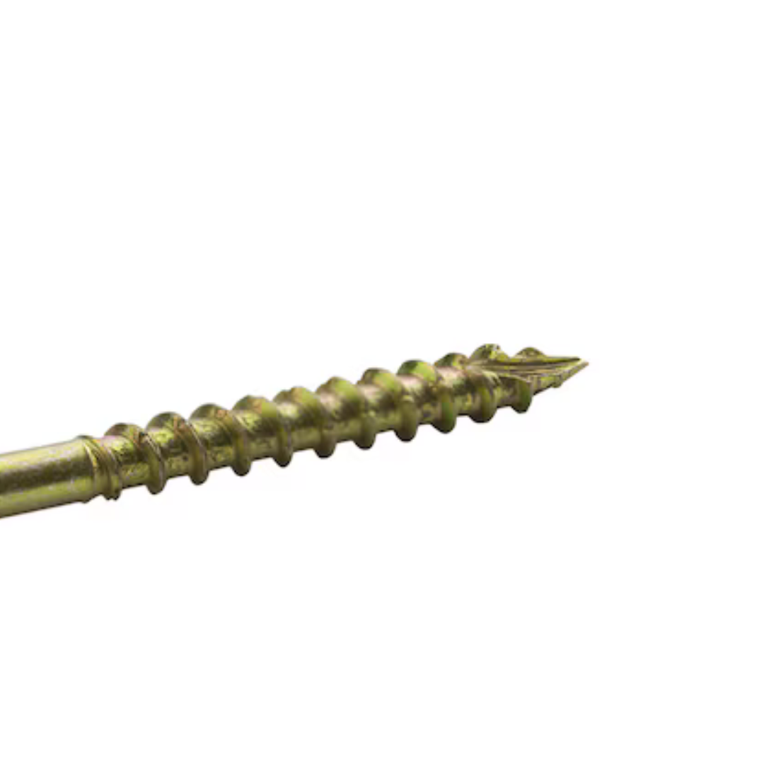 Mowlera 9 x 2.5-Inch Yellow Zinc Interior Wood Screws – 100 Pack