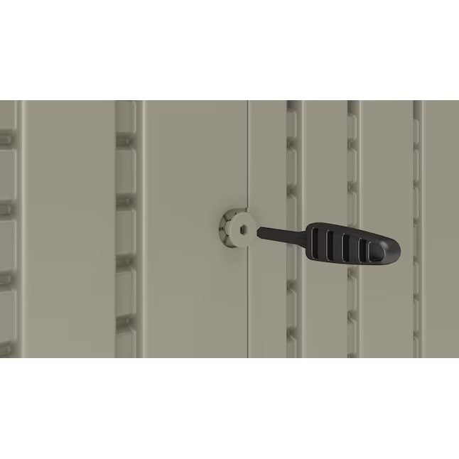 Mowlera 6x4 ft Extra-Large Vertical Gray Resin Garden Shed